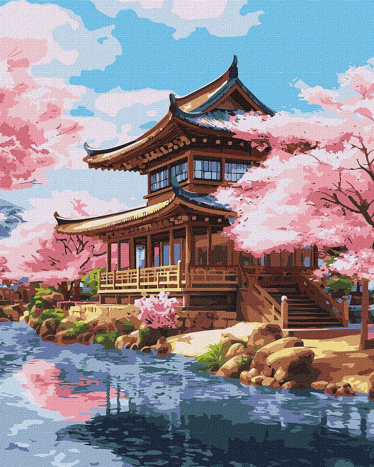 Set pentru pictură după numere Ideyka - Eastern Charm, 40 x 50 cm