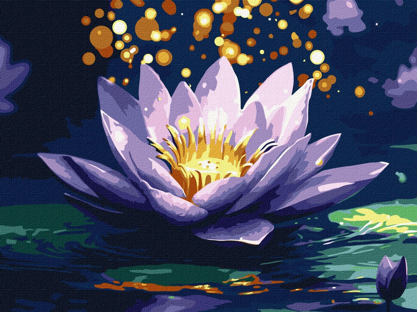 Set pentru pictură după numere Ideyka - Crin, 30 x 40 cm