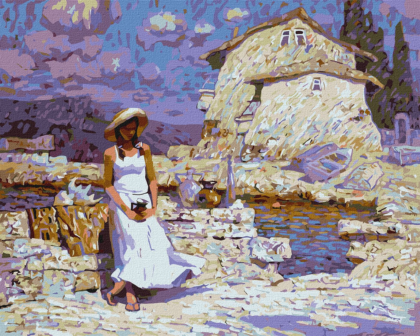 Set de pictură pe numere Ideyka - Magazin de suveniruri, 40 х 50 cm