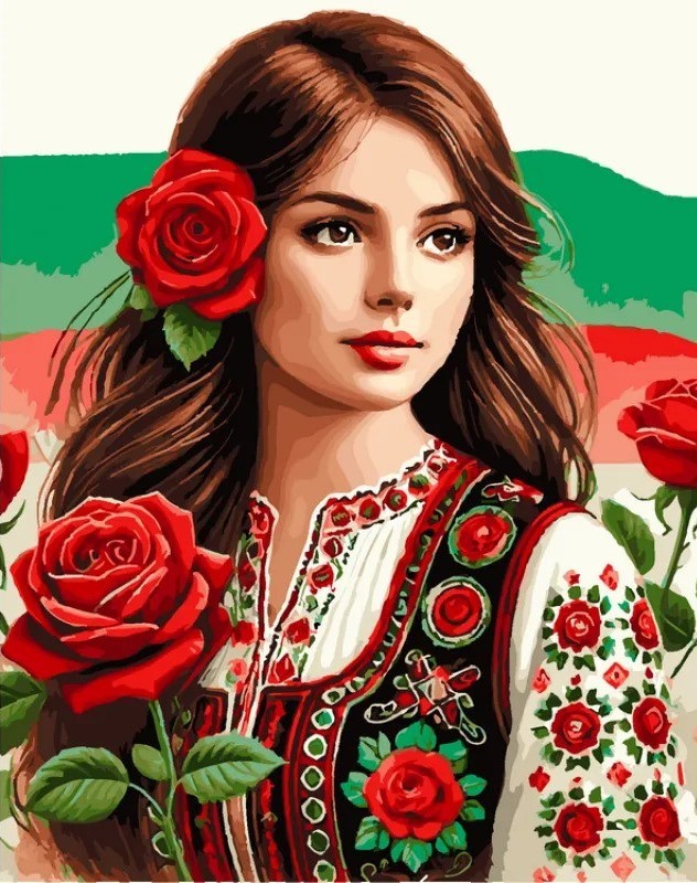 Set de pictură pe numere  MagicArt - Mândria Bulgară (drepturi de autor)
