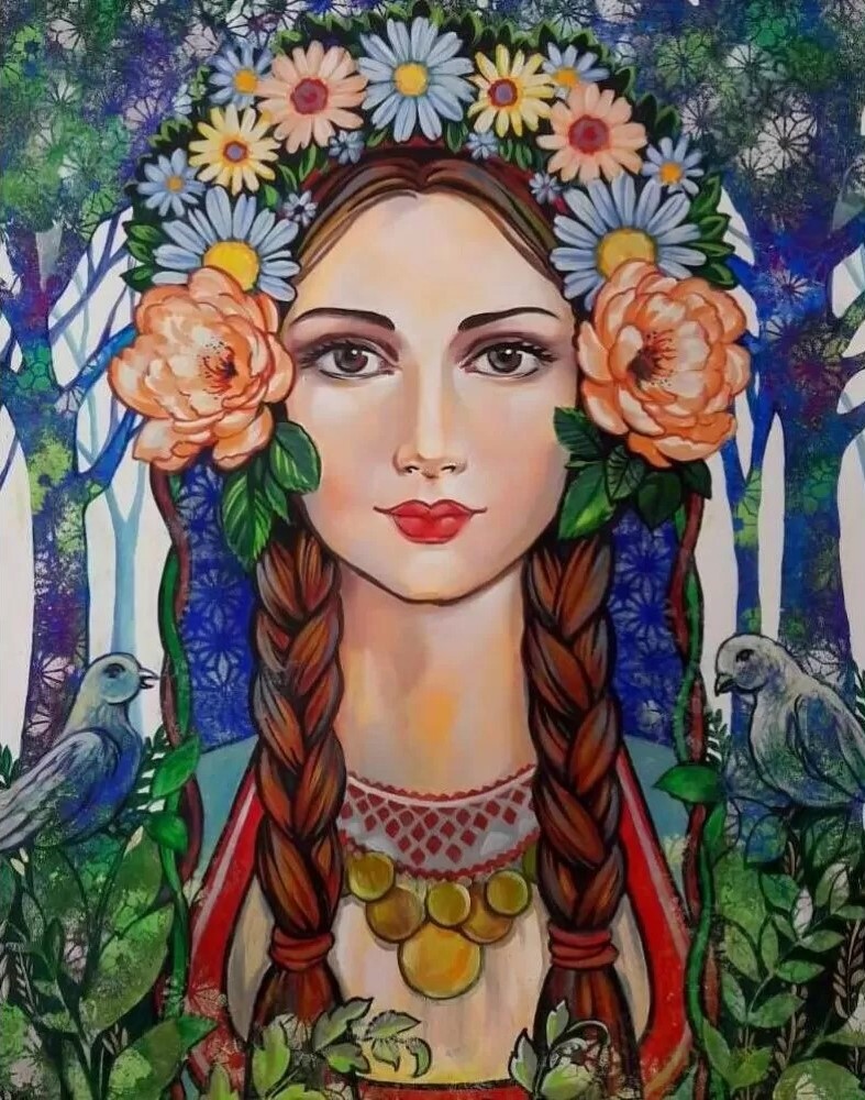 Kit de vopsea după număr  MagicArt -  Zâna pădurii (bazat pe originalul de Miglena Kirilova)