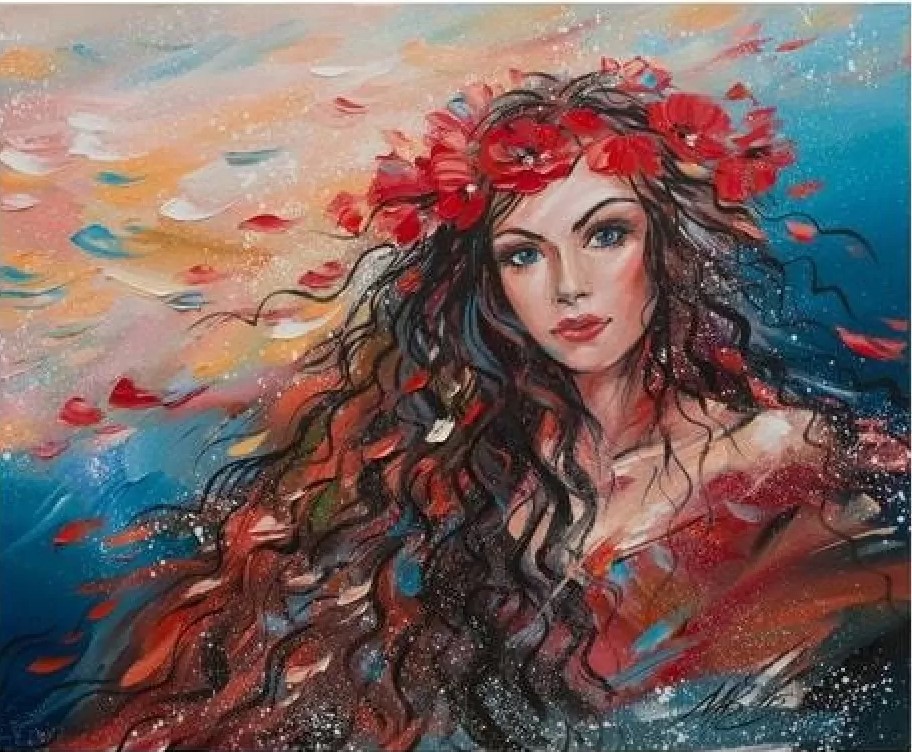 Set de pictură pe numere MagicArt - Magia macului (inițial de Miglena Kirilova)