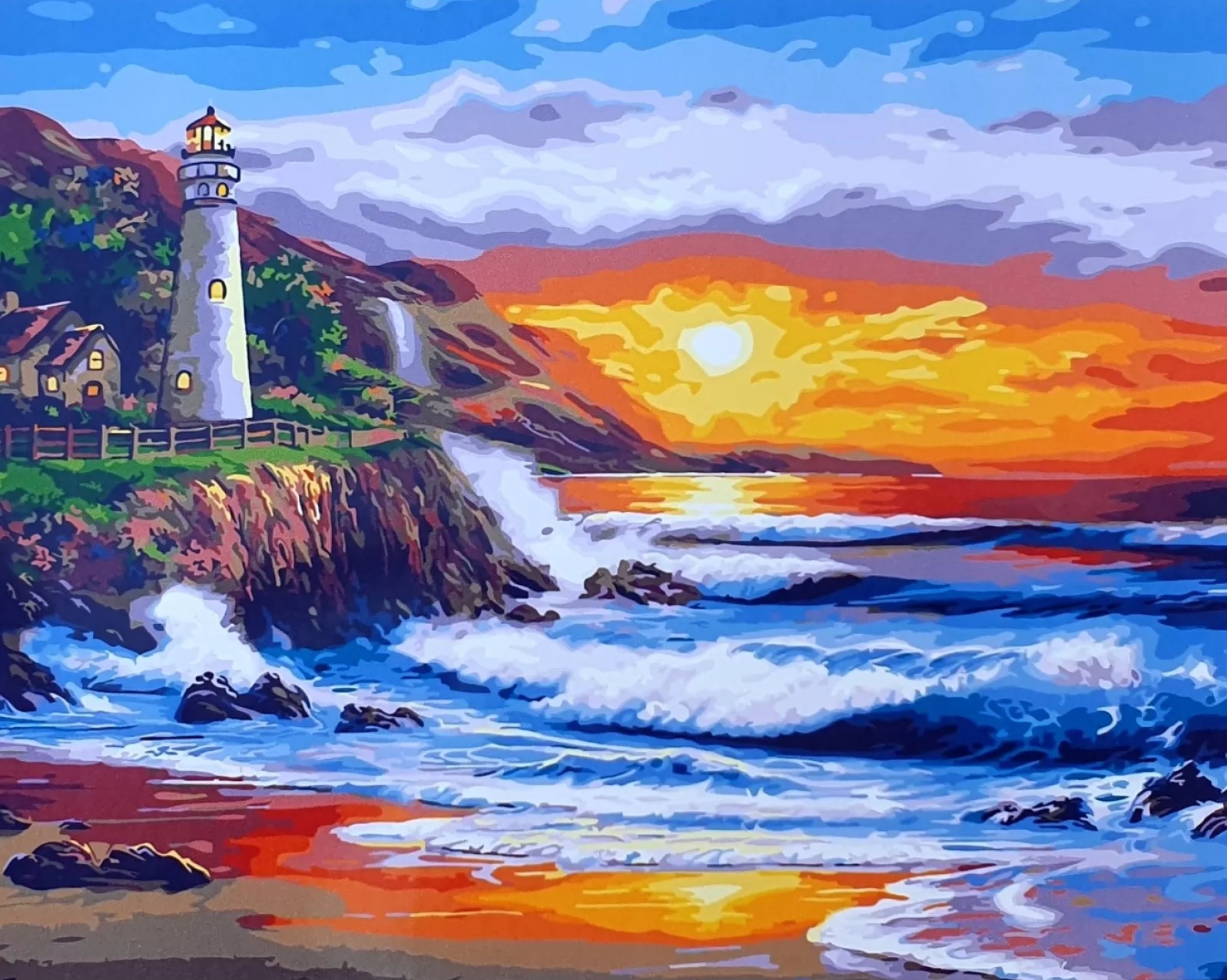 Set de pictat după numere MagicArt - Far