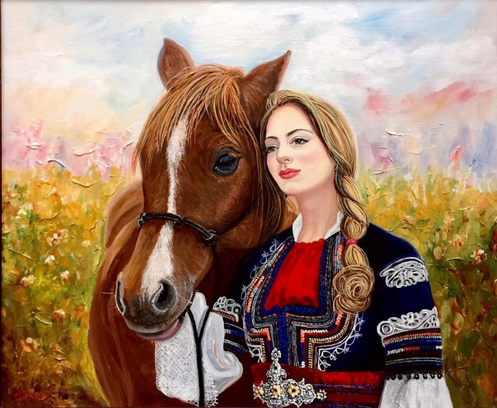 Set de pictat după numere MagicArt - Prietenie (original de Aneta Stoyanova)
