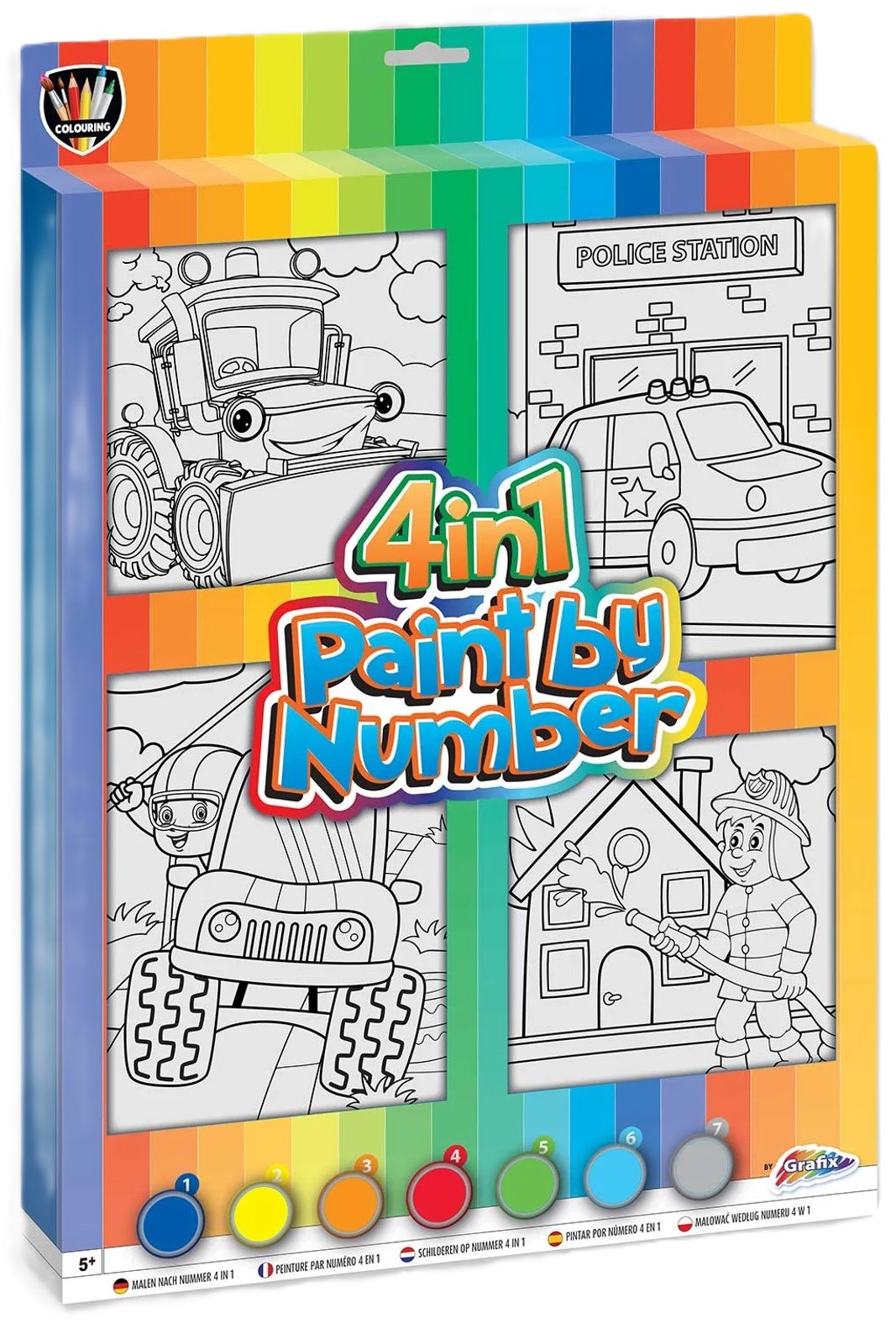 Set de pictură pe numere Moxy - 4 în 1, pentru băieți