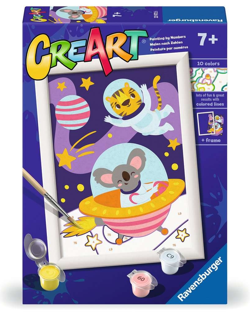 Set de pictură pe numere  Ravensburger CreArt - Astronauți