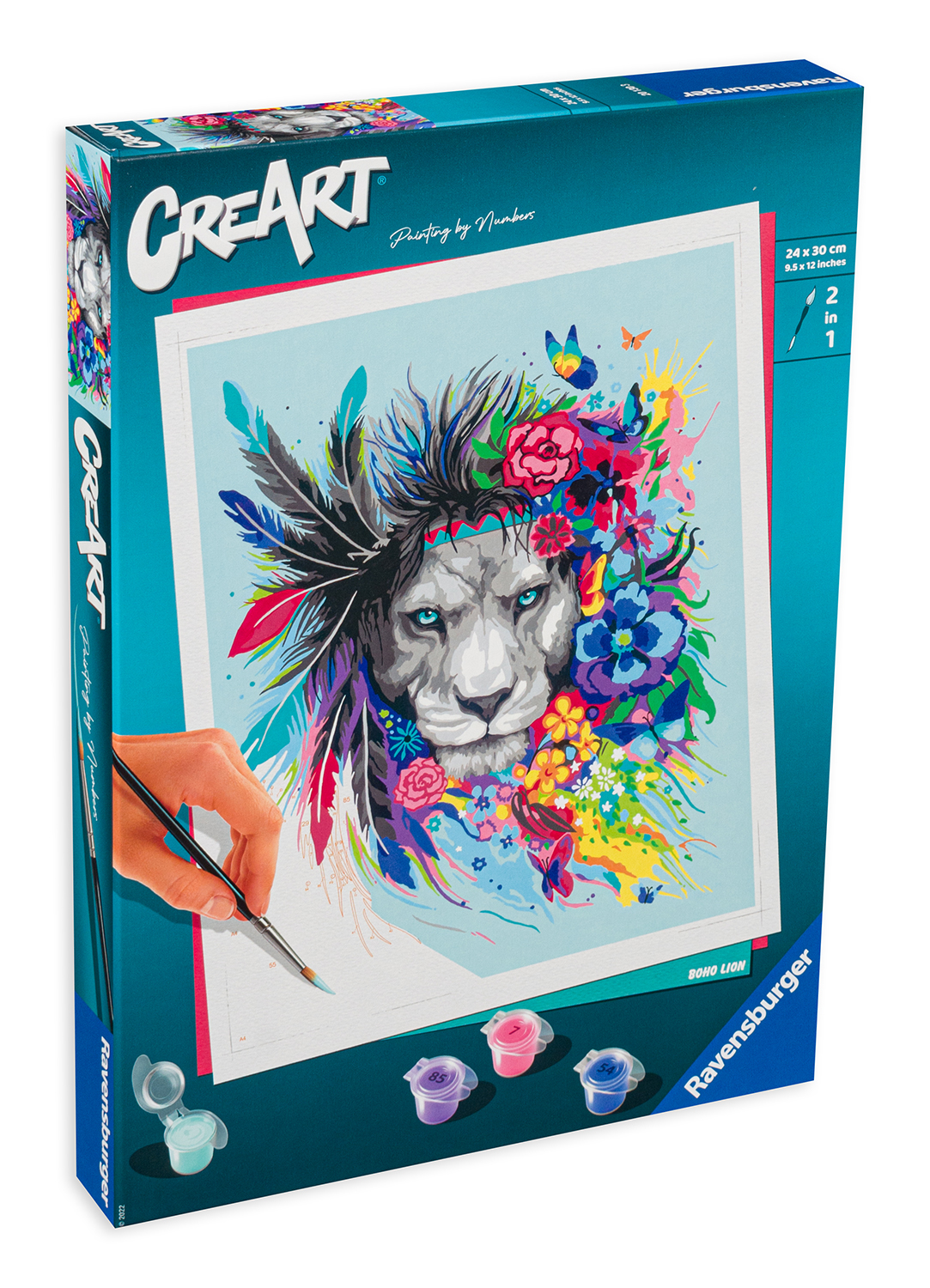 Set de pictură pe număr Ravensburger CreArt - Leu