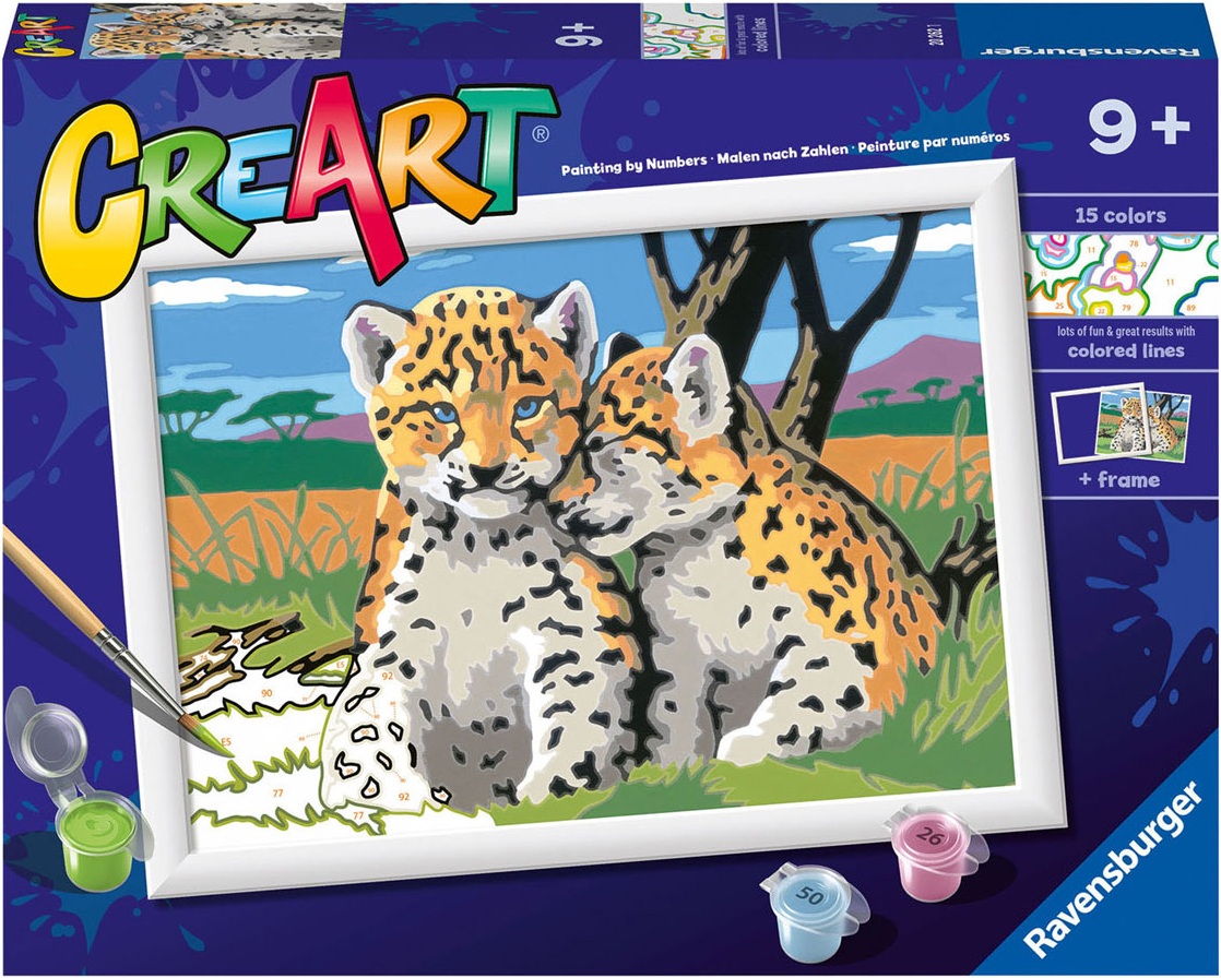 Set de pictat după numere Ravensburger CreArt - Doi râși