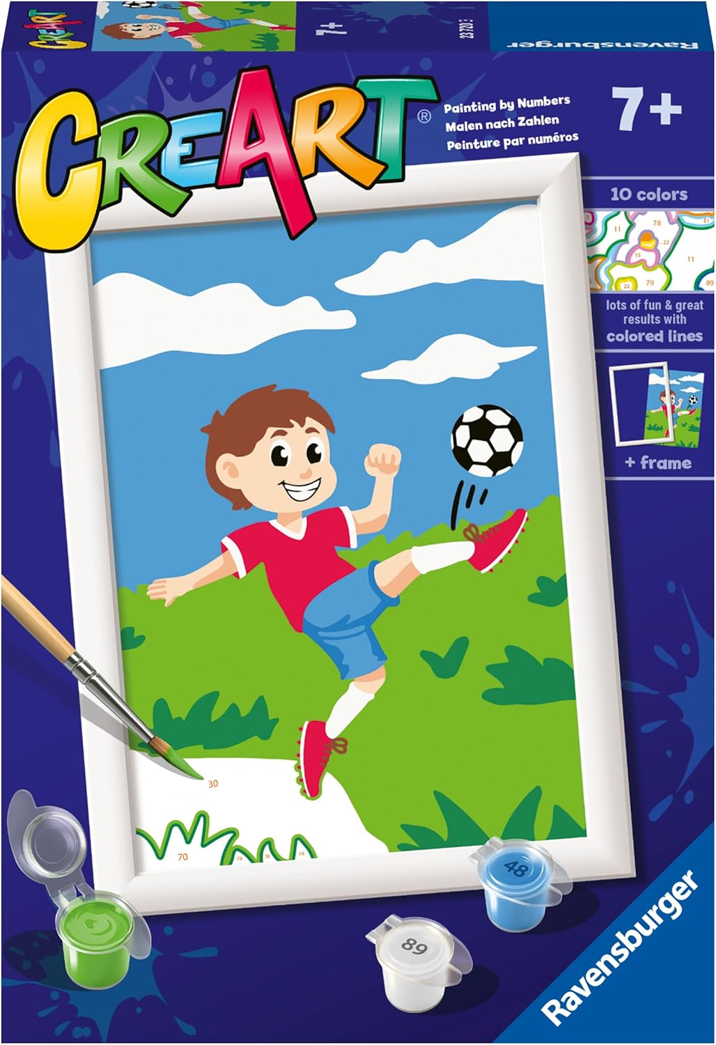 Set de pictură pe numere Ravensburger CreArt - Fotbal