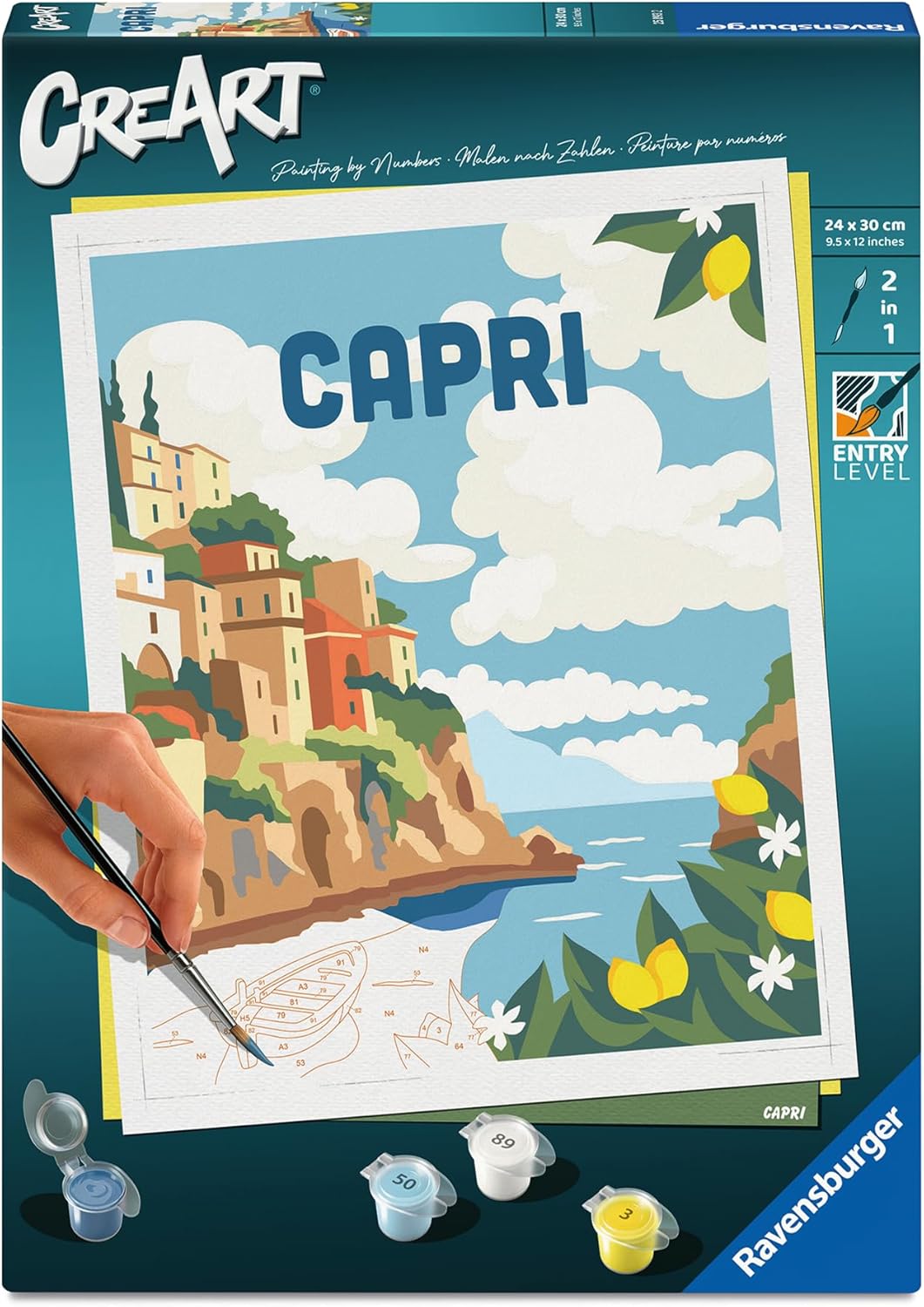 Set de pictură pe numere  Ravensburger CreArt - Capri