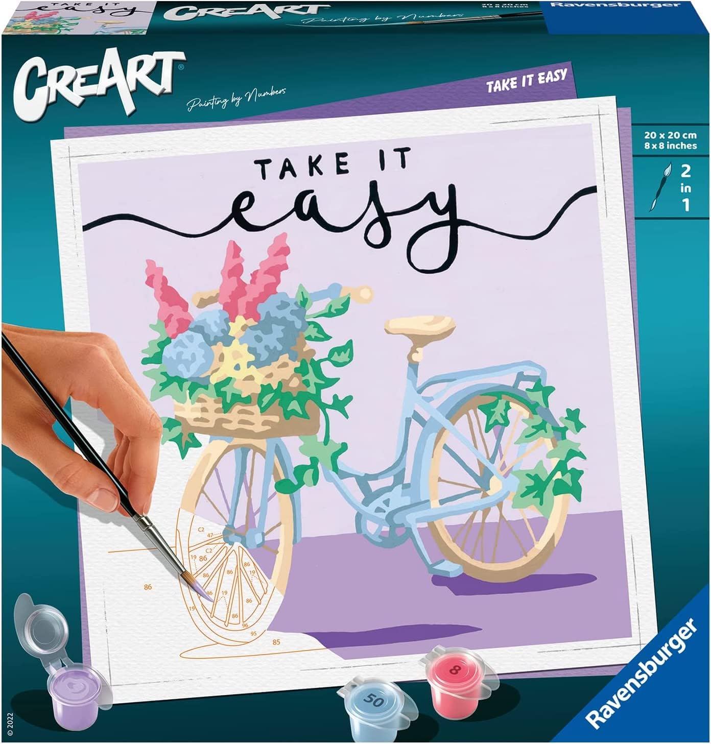 Set pictură pe numere Ravensburger CreArt - Ia-o mai ușor