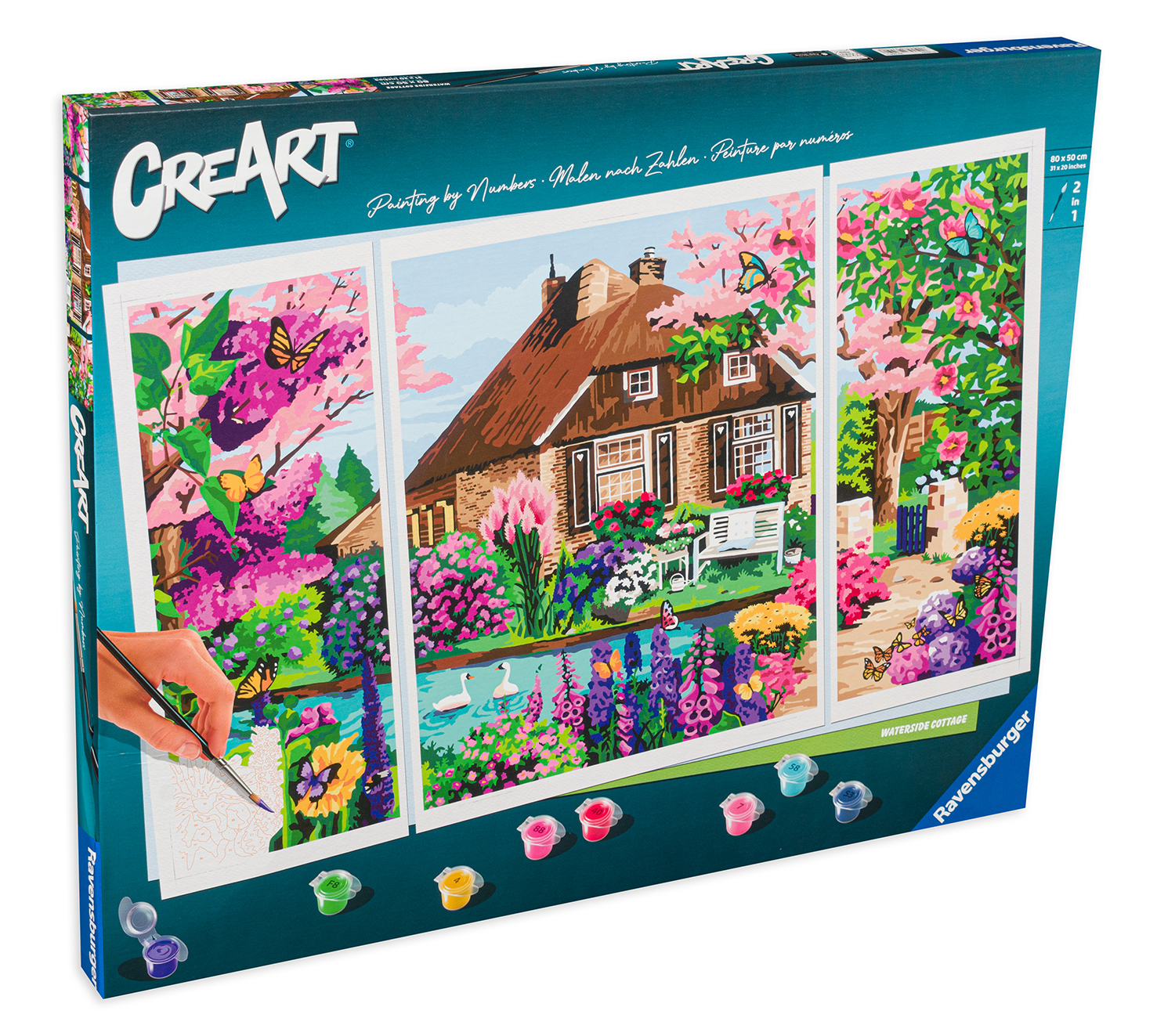 Set de pictură Ravensburger CreArt - Casă de la malul mării