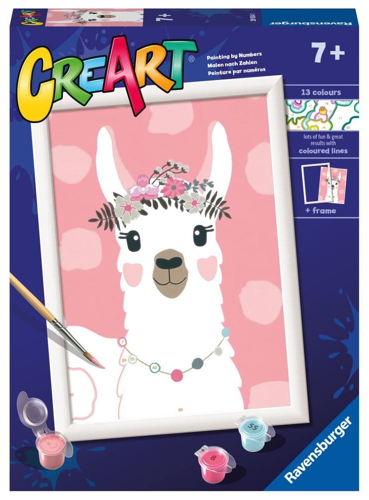 Set de pictură pe numere  Ravensburger CreArt - Lama