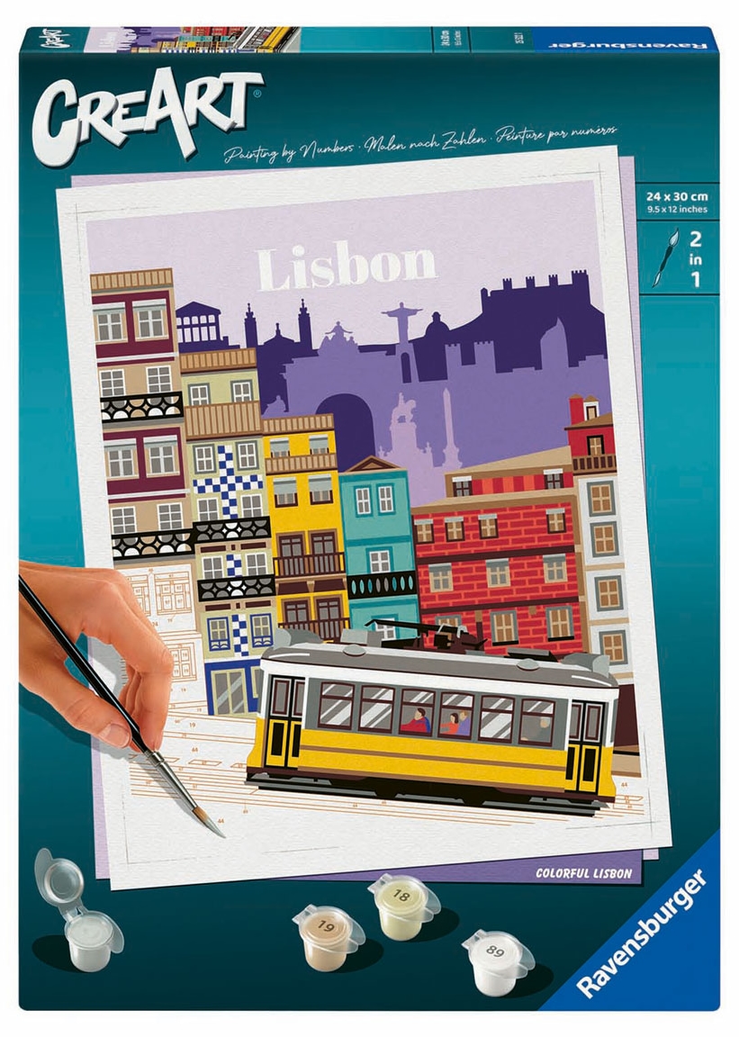 Set de pictură pe numere  Ravensburger CreArt - Lisabona