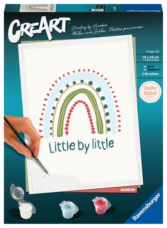Set de pictură pe numere  Ravensburger CreArt - Curcubeu mic