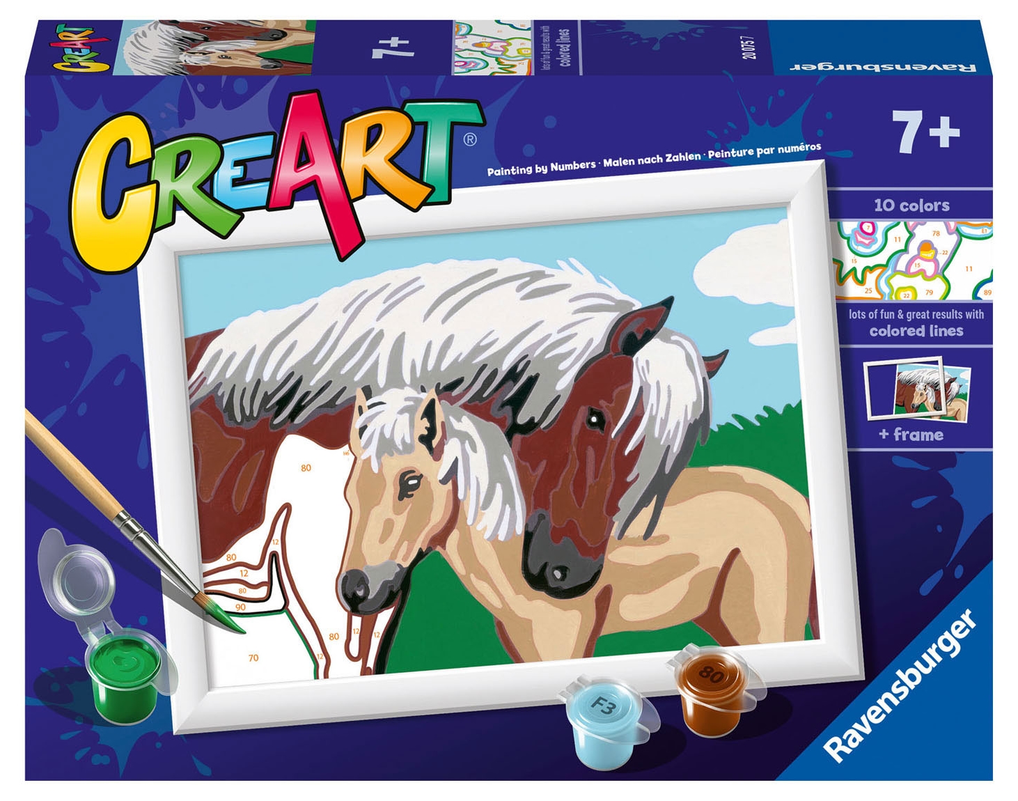 Set de pictură pe numere  Ravensburger CreArt - Iubirea de mamă