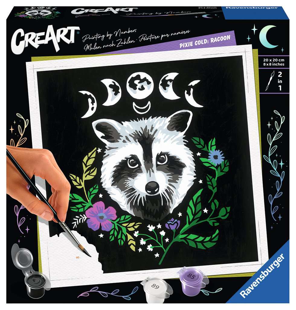 Set pictură după numere  Ravensburger CreArt - Un raton