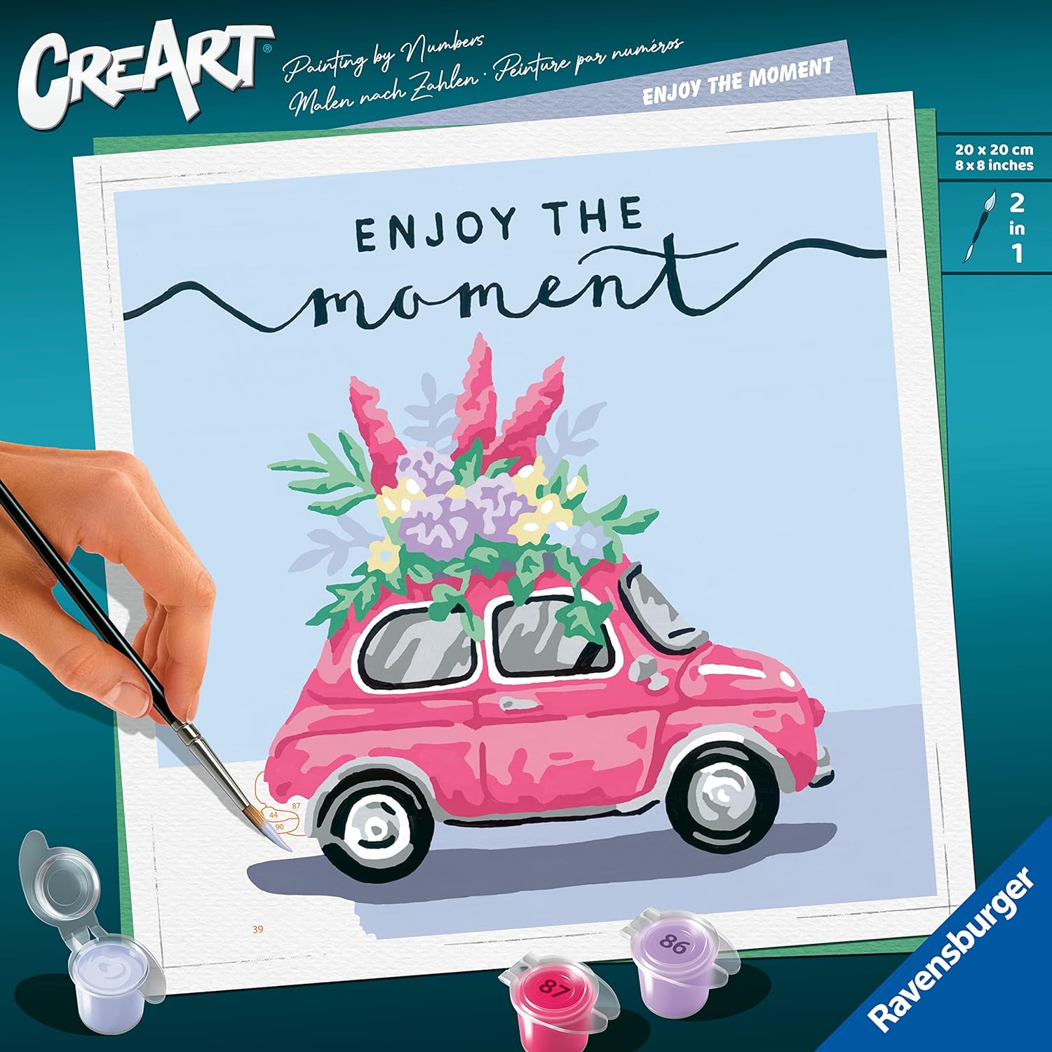 Set pictură pe numere  Ravensburger CreArt - Bucură-te de moment