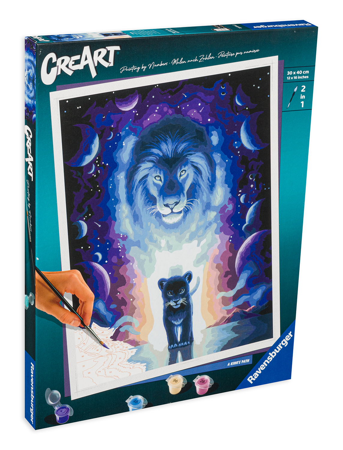 Set de pictură pe număr Ravensburger CreArt - Drumul regelui