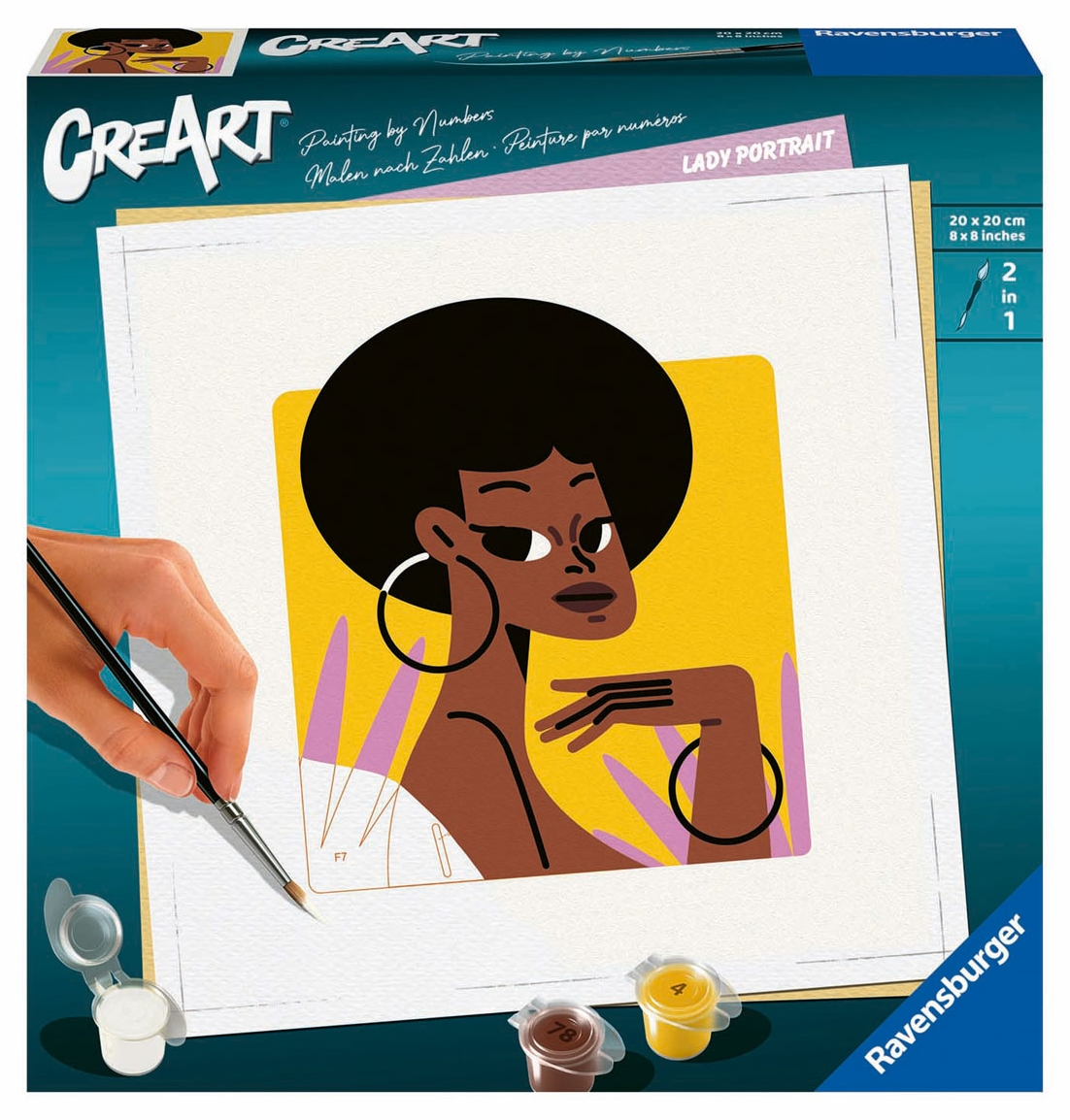 Set de pictură pe numere Ravensburger CreArt - Portret