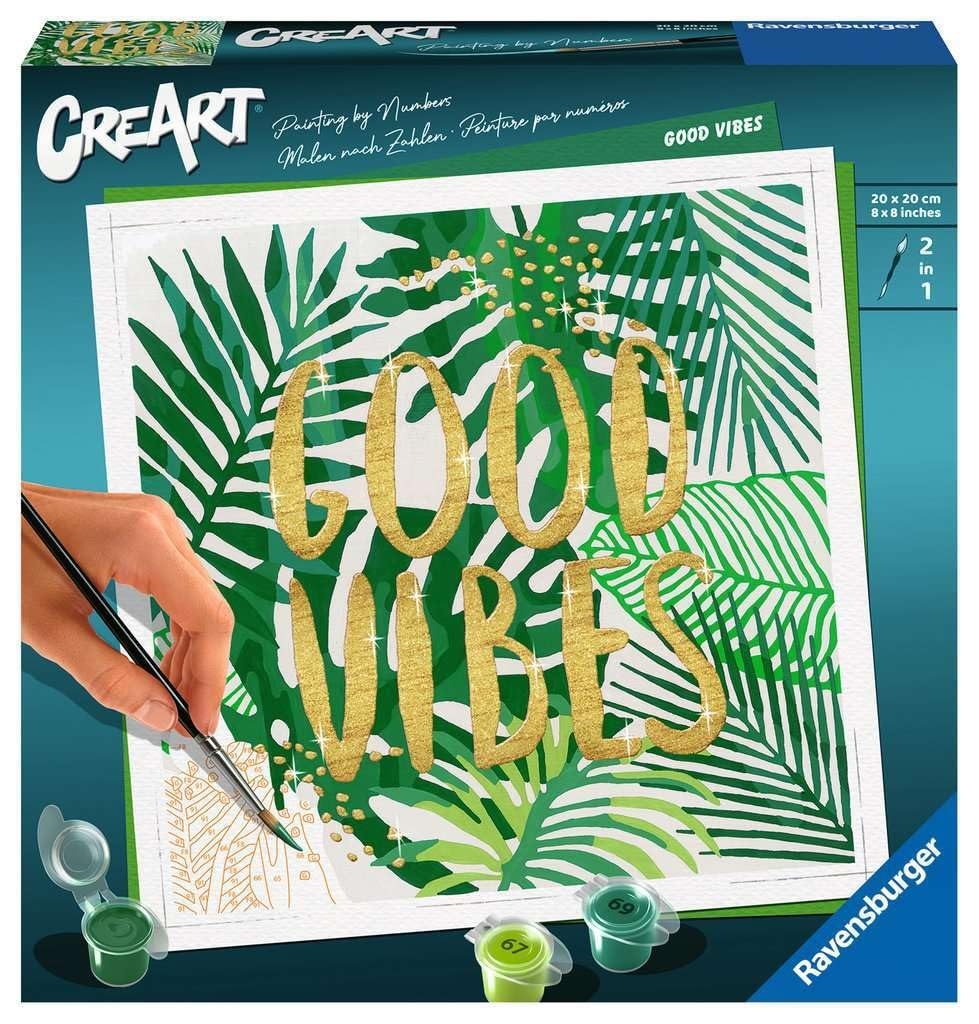 Set de pictură pe numere Ravensburger CreArt - Vibrații pozitive