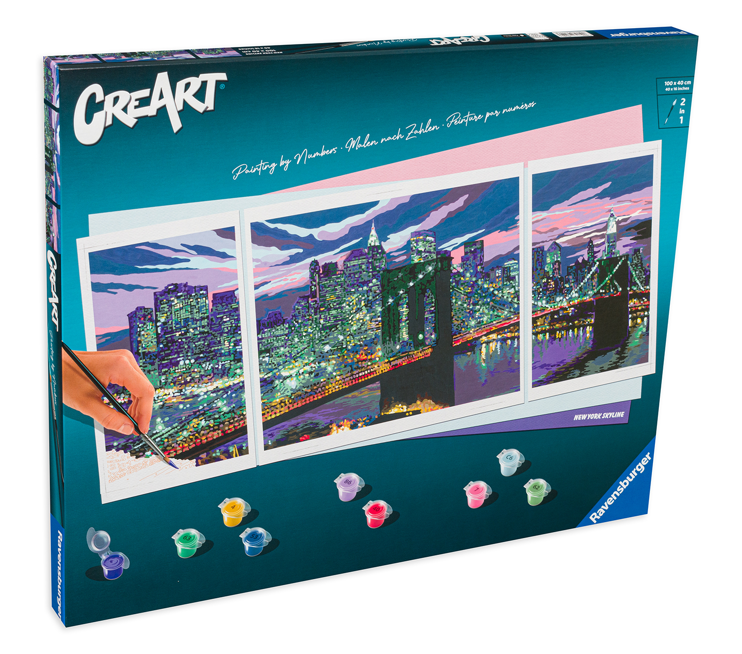Set de pictură Ravensburger CreArt - Silueta New York-ului