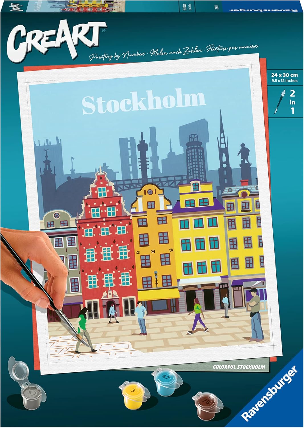 Set de pictură pe numere  Ravensburger CreArt - Stockholm