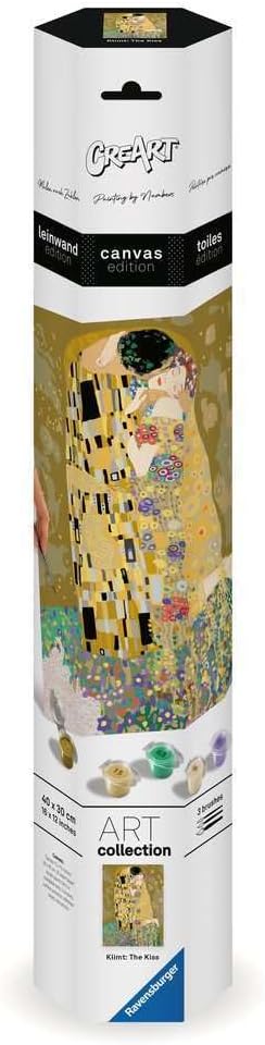 Set de pictură pe numere  Ravensburger CreArt -Sărutul de Gustav Klimt
