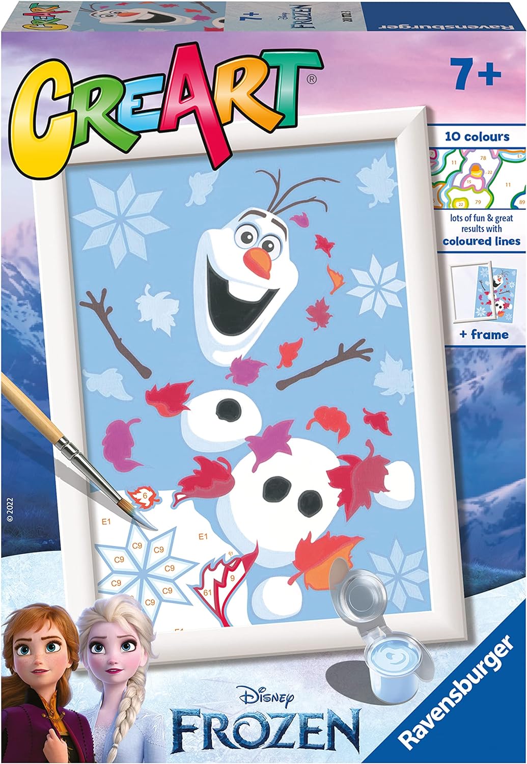 Set pictură după numere  Ravensburger CreArt - Olaf cel Vesel