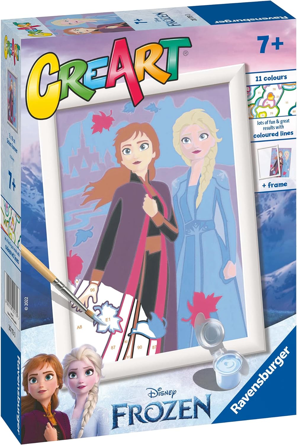Set pictură după numere  Ravensburger CreArt - Regatul Înghețat