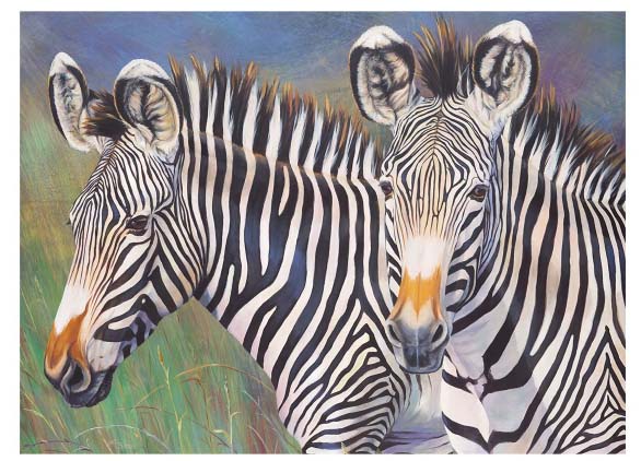 Set de pictură cu vopsele acrilice Royal - Zebră, 39 x 30 cm