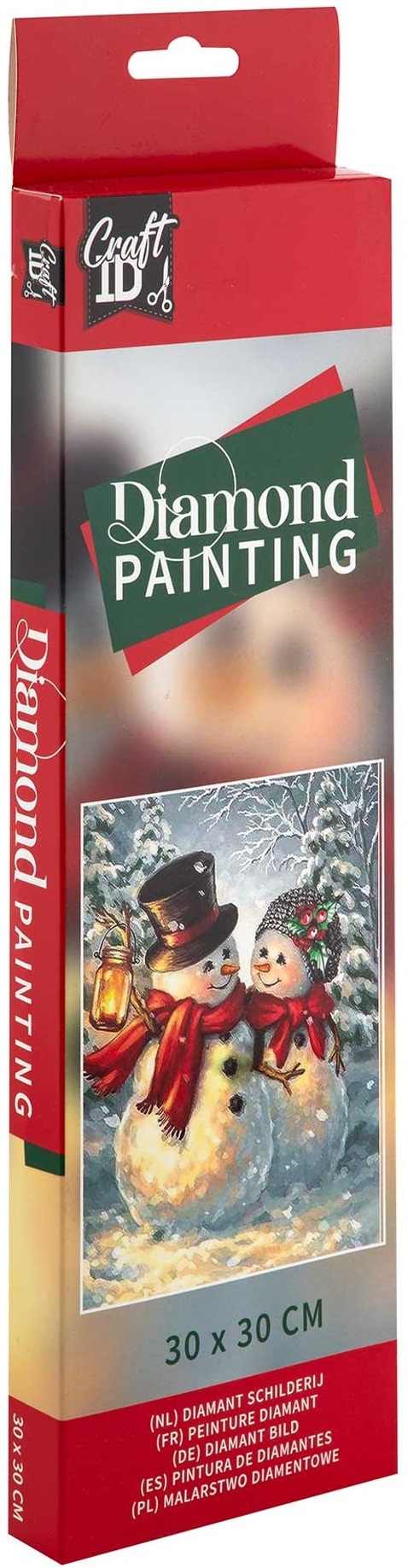 Grafix Pictură cu mărgele  - Omul de zăpadă, 30 х 30 cm
