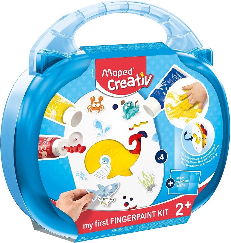 Set de pictura cu degetele Maped Creativ Early Age - 10 piese