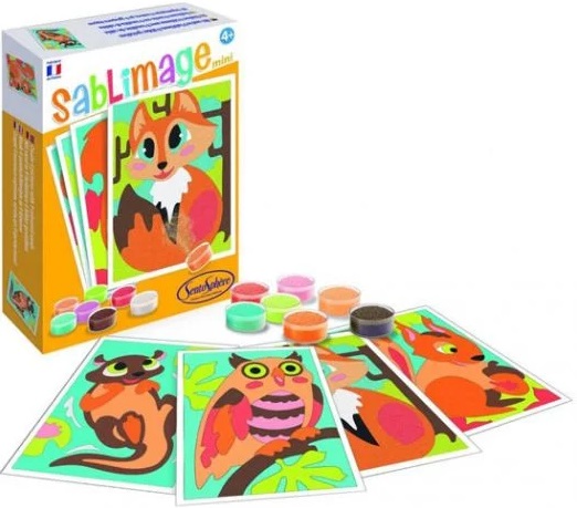 Set de desenat cu nisip Sentosphere Sablimage - Animale salbatice