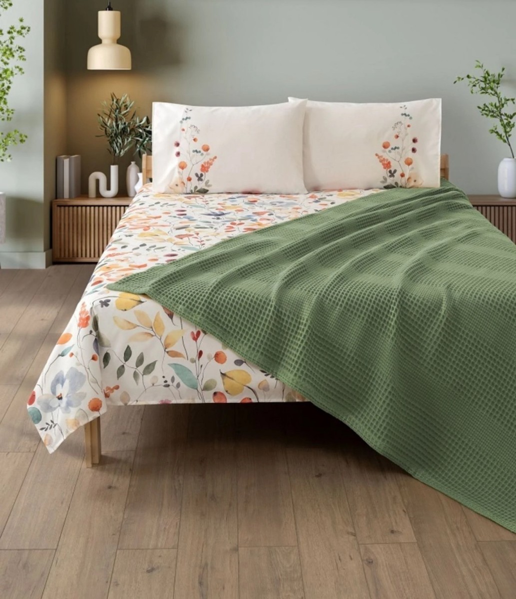 Set de dormitor cu cuvertură Rakla - Fayette, Green