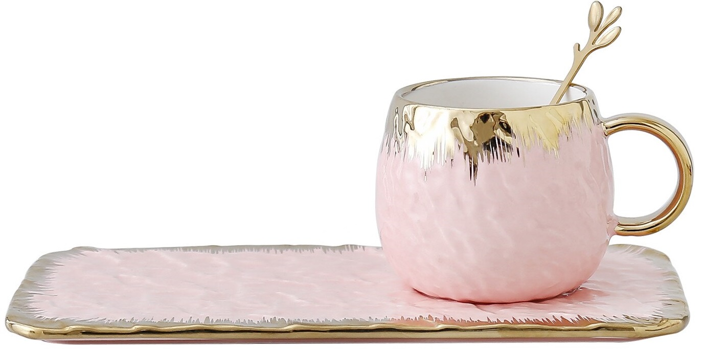 Set pentru bauturi calde Morello - Delicious Pink, 250 ml, 3 părți