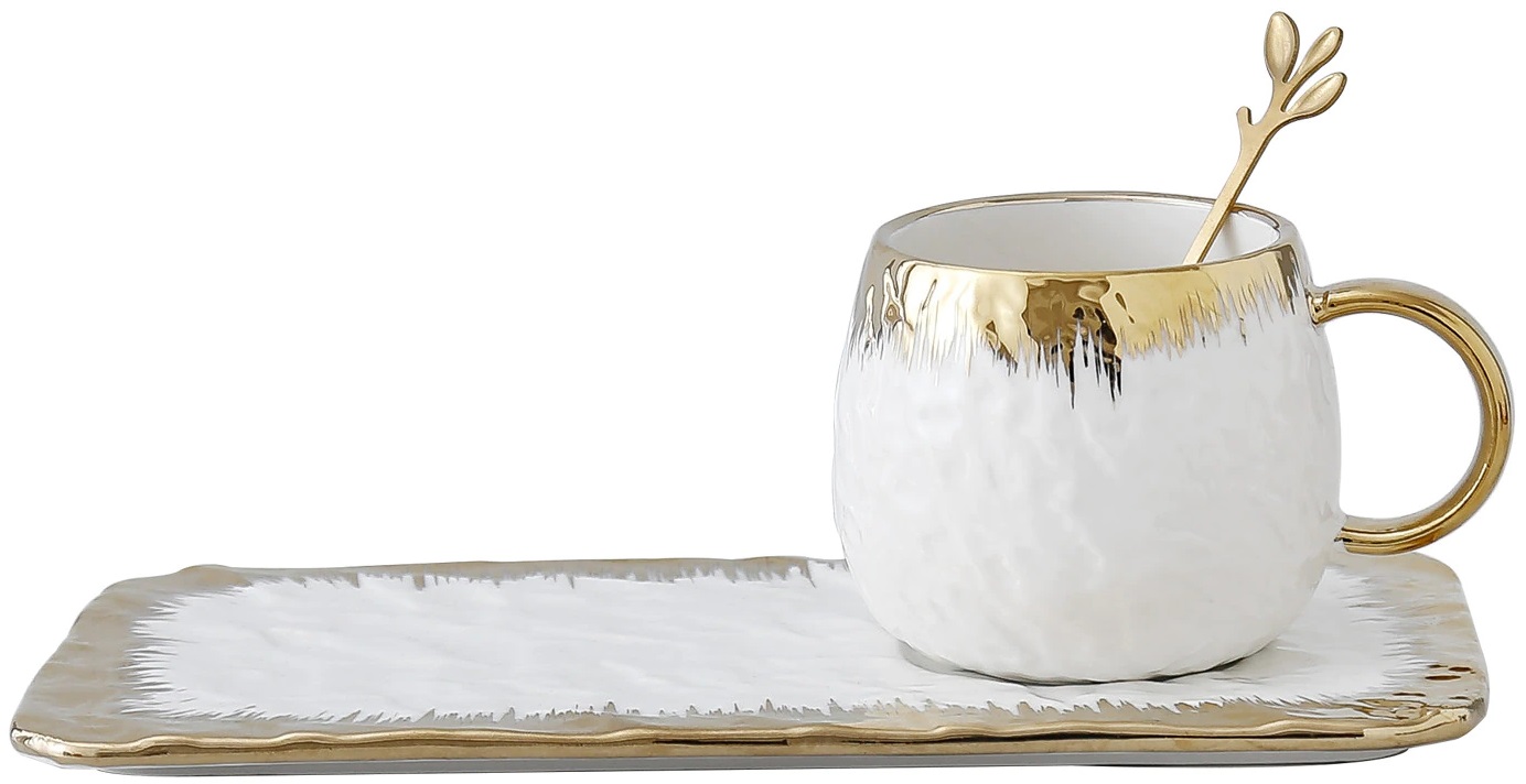 Set pentru bauturi calde Morello - Delicious White, 250 ml, 3 părți