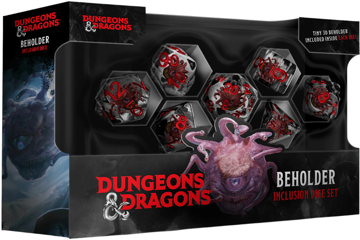 Set de zaruri FanRoll - Dungeons & Dragons: Beholder Resin Dice Set (7 buc)
