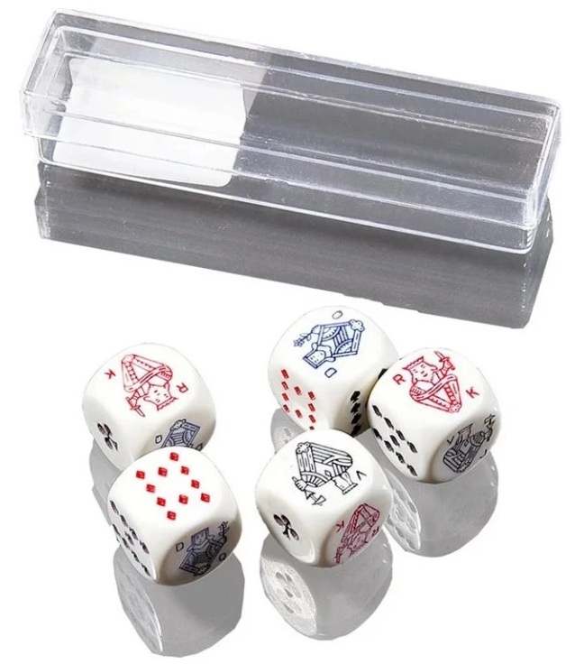 Set de zaruri de poker Piatnik - 16 mm (5 bucăți)