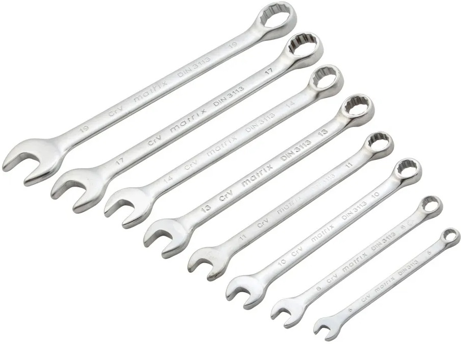 Set chei MTX - 8 bucăți, 6-19 mm, mat