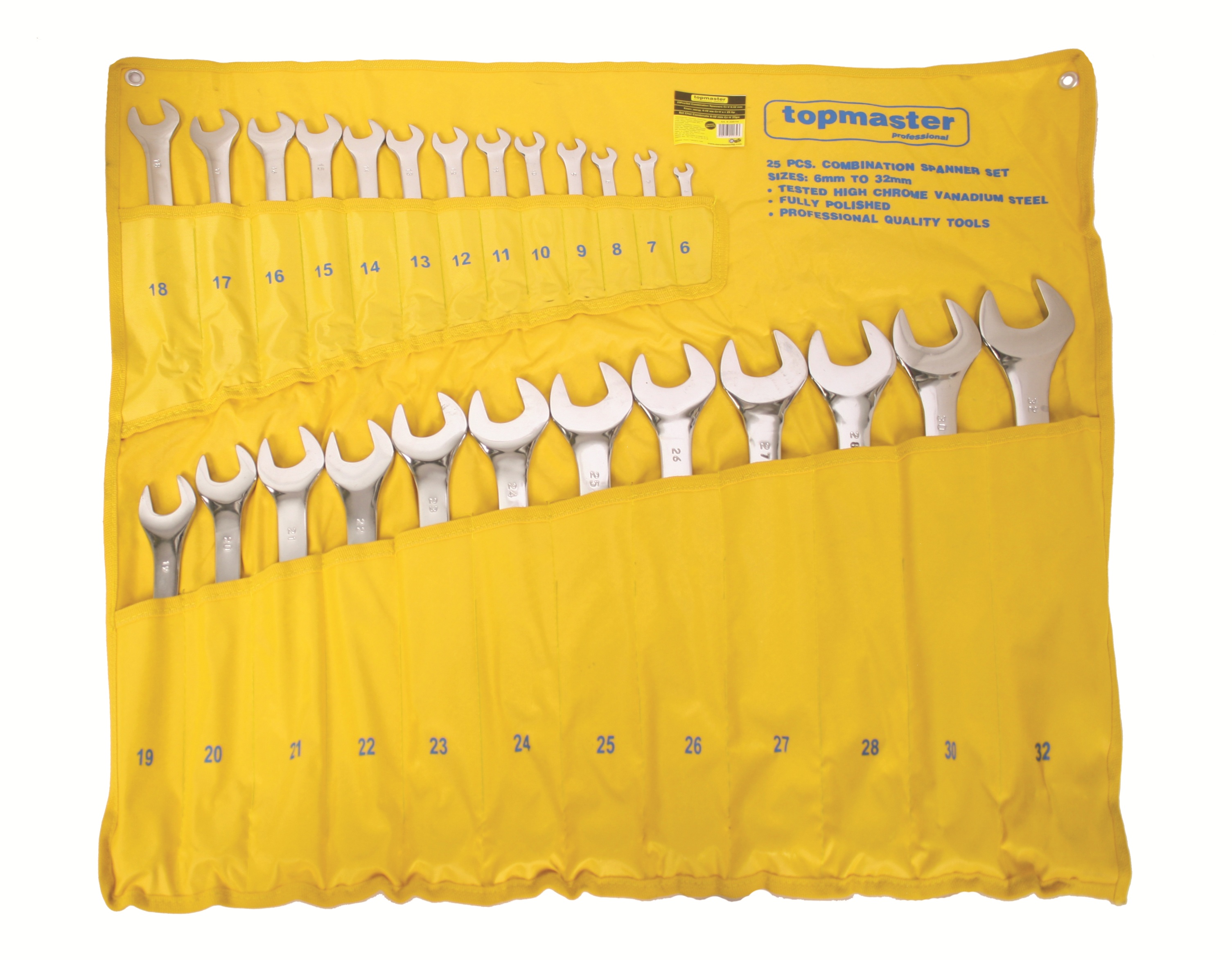 Set chei combinate Top Master - 6-32 mm, 25 buc