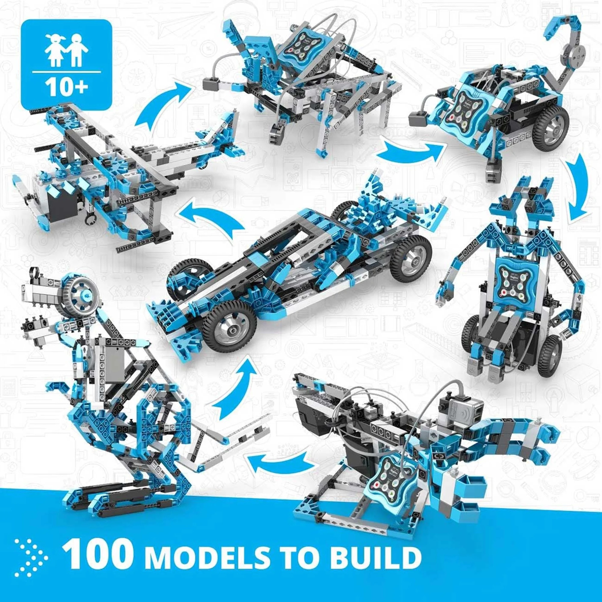 Constructor 100 in  1 Engino Creative Engineering Robotized - Maker Pro, 291 piese
