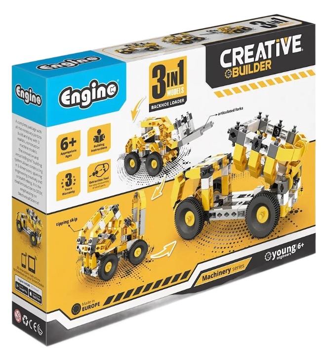 3 în 1 Engino Creative Builder - Încărcător pe roți