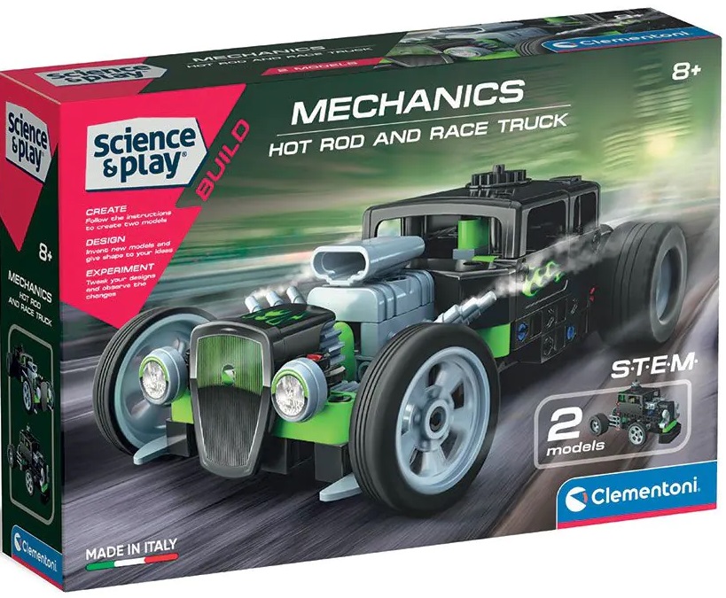 Constructor Clementoni Mechanics - Hot Rot and Race Truck