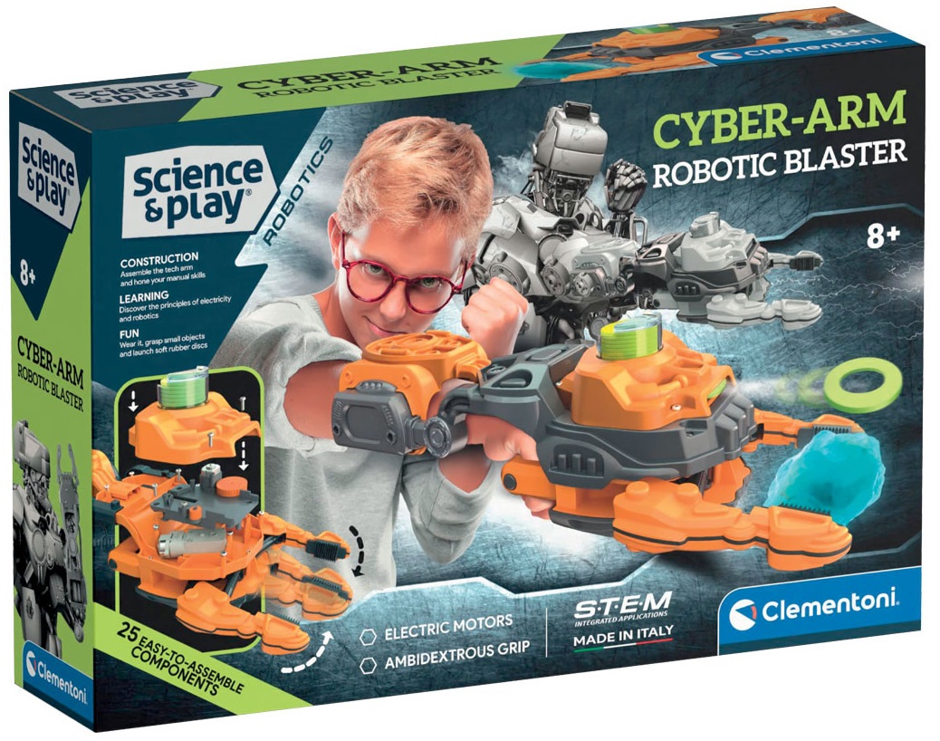 Constructor Clementoni Science & Play - Cyberhand cu blaster robotic