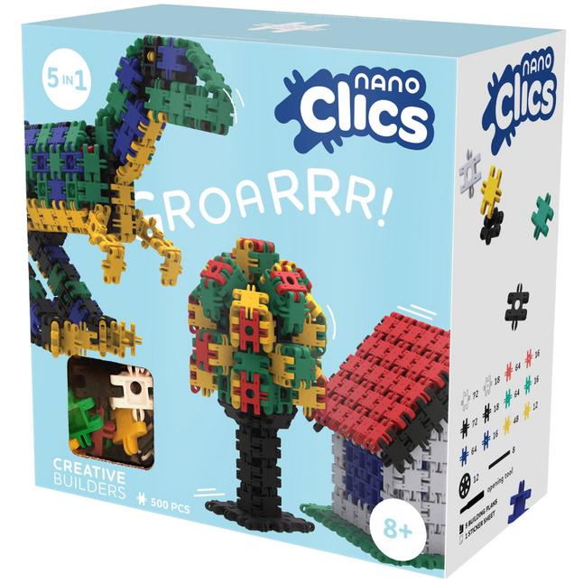 Constructor NanoClics - Creative Builders, 500 piese