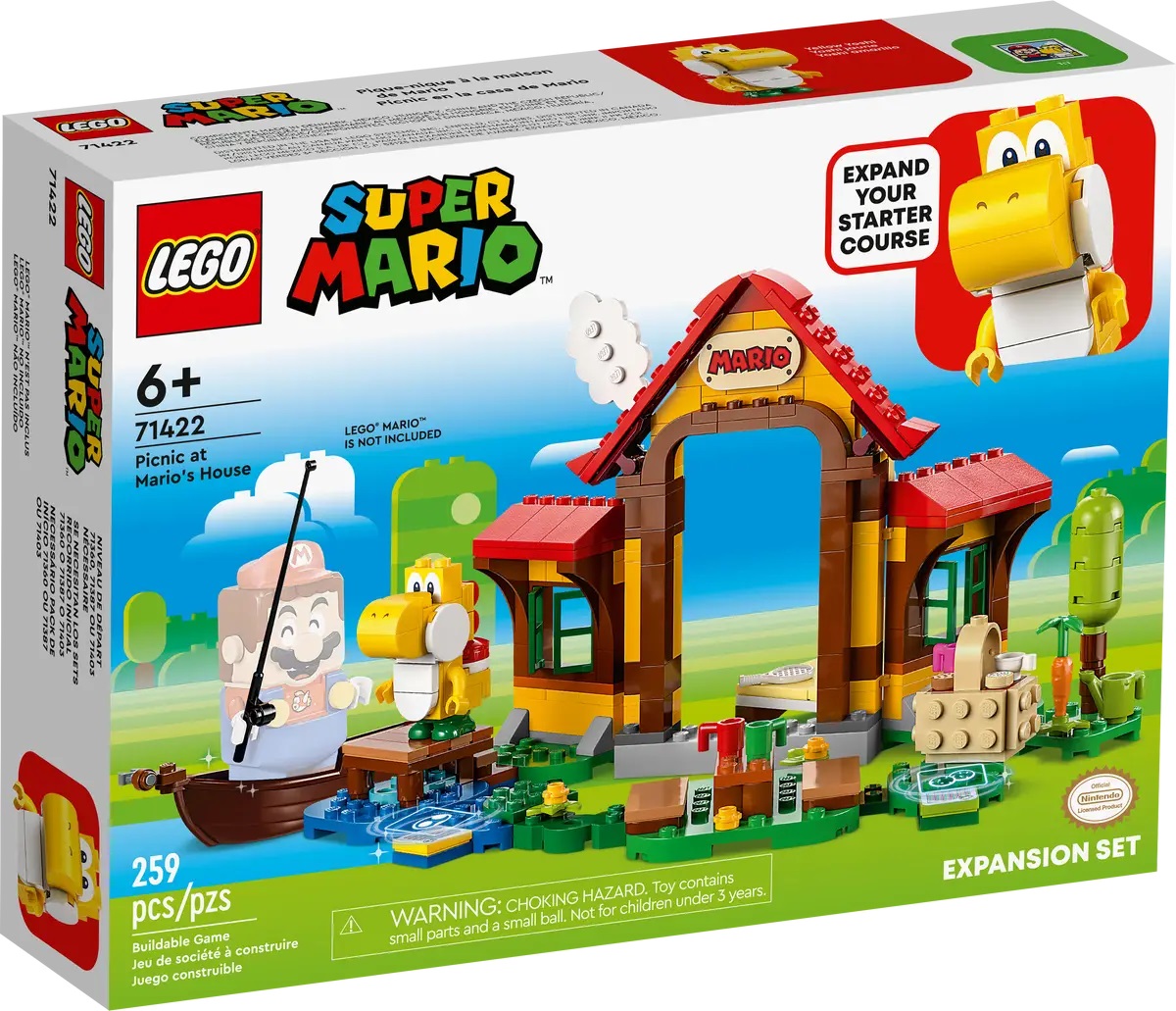 Constructor suplimentar LEGO Super Mario - Picnicul la casă lui Mario (71422)
