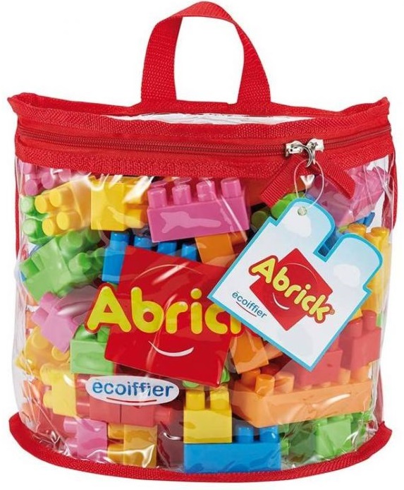 Set de constructie Ecoiffier Abrick - Caramizi, 100 piese