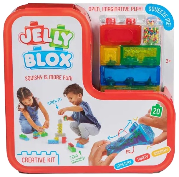 Constructor Goliath - Jelly Blox, cu blocuri moi, 20 piese