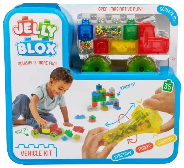 Constructor Goliath - Jelly Blox, cu blocuri moi, 35 piese
